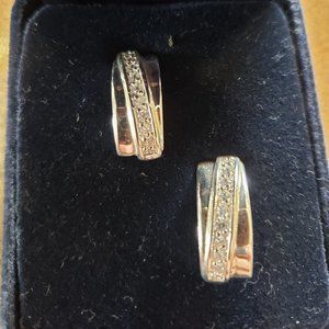 Montana Silversmiths earrings silver crystals NWT New GORGEOUS!!